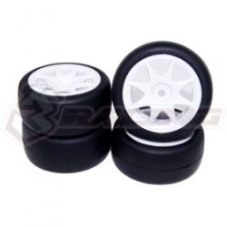 Sakura Mini MG RC CAR Rubber Tire Set For KIT-MINI MG - 3Racing