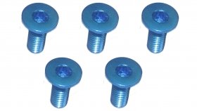 3RACING M3 x 8 AL7075 Flat Head Hex Socket - Machine (5 Pcs) Light Blue - TS-FSM308AL/LB