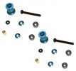 Tamiya Mini 4WD Double Aluminum Rollers ( 8-9mm )(Light blue) - 3RACING M4WD-33/LB