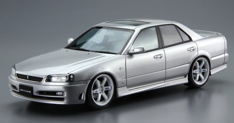 Aoshima 1 24 Nissan Er34 Skyline 25gt Turbo 01 Custom Wheel The Model Car No Sp