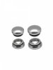 Arrowmax AM-199011 18mm & 22mm Aluminum End Cap - Silver (4)