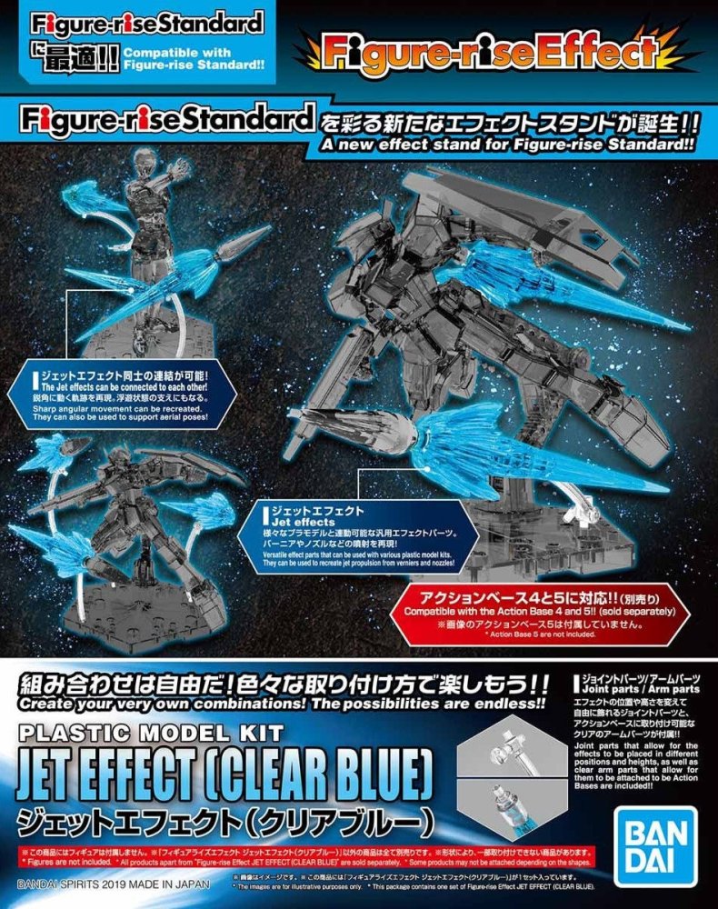 Bandai 5058104 - Jet Effect (Clear Blue) For Figure-Rise / Plastic Model Kit