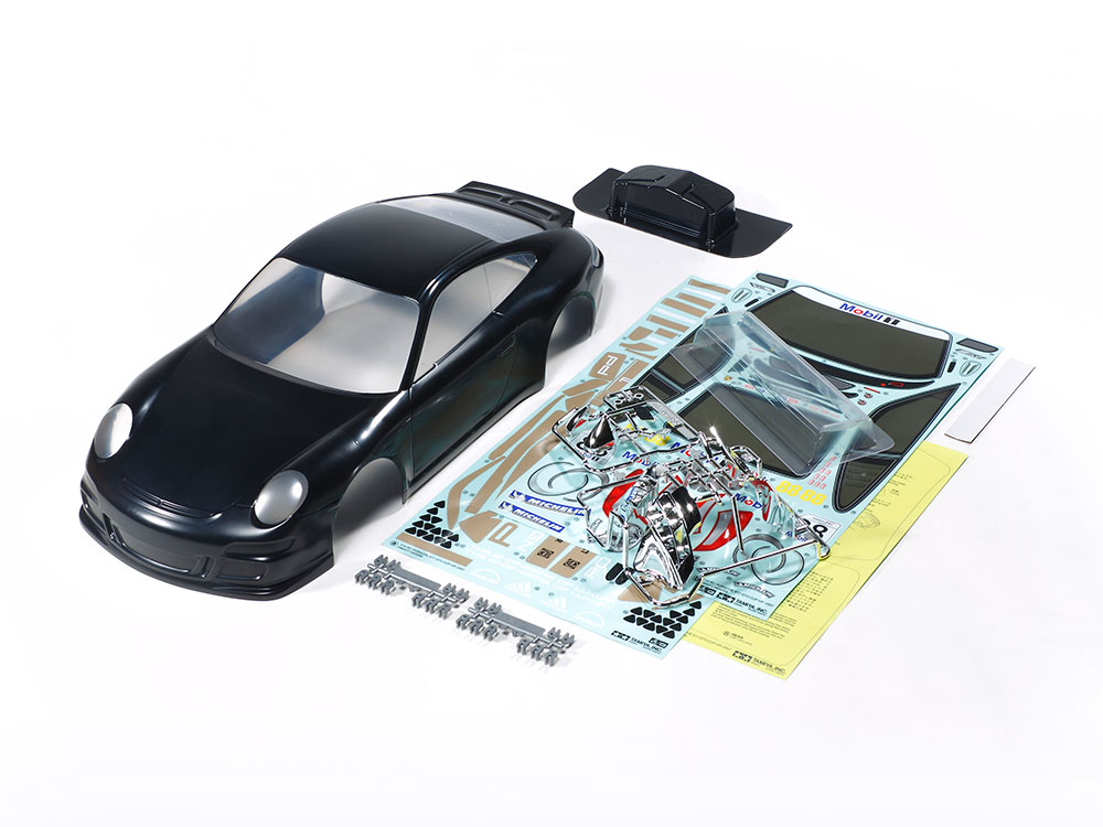 Tamiya 47365 1/10 RC Porsche 911 GT3 VIP 2007 Black Painted Body Set RC ...