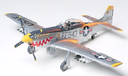 Tamiya 61044 1/48 Scale Model Fighter Aircraft Kit North American F-51D ...