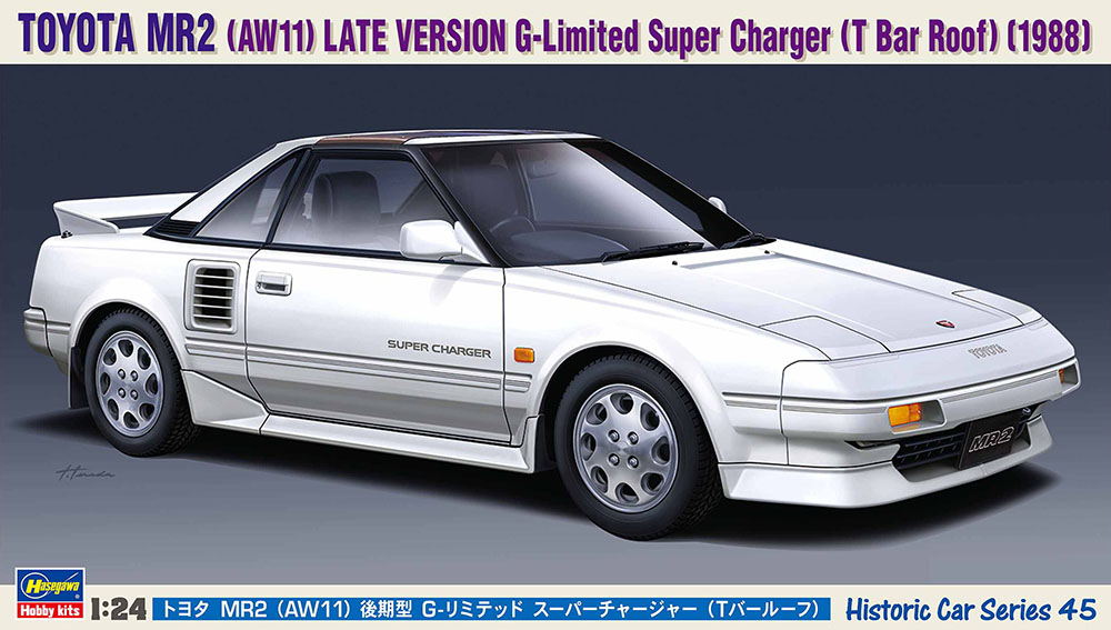 Hasegawa HC-45 1/24 Scale Model Car Kit Toyota MR2 AW11 G-Limited Late Ver.  1988