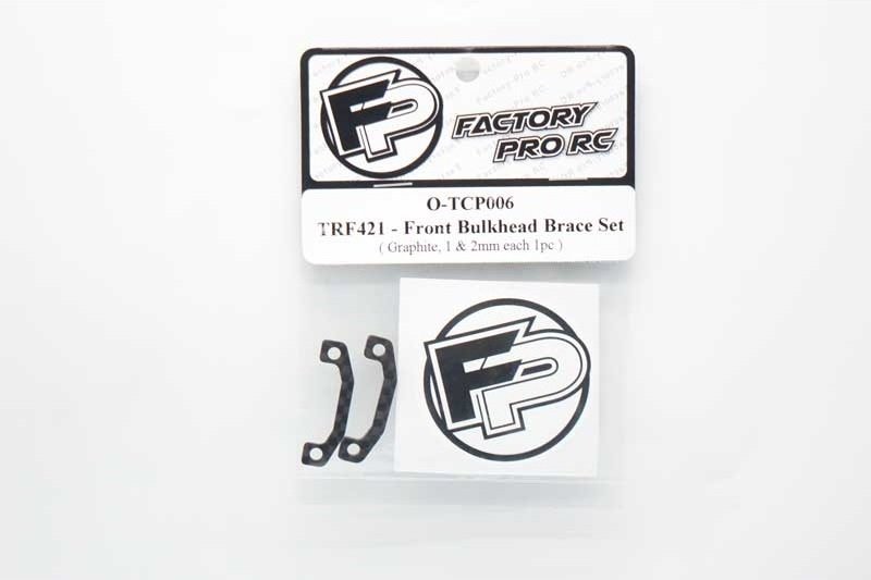 Factory Pro FP-O-TCP006 Tamiya TRF421 - Front Bulkhead Brace Set (1&2mm Each 1pc)