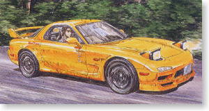 Fujimi 18329 - 1/24 Initial D No.10 Mazda FD3S new RX-7 (Takahashi Keisuke Ver.) (Model Car)