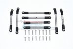 Tamiya CC02 MERCEDES-BENZ G500 Stainless Steel Adjustable Upper & Lower Suspension Links - 24pc set - GPM CC2160S