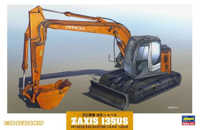 Hasegawa 66001 - 1/35 Hitachi Excavator Zaxis 135US WM01