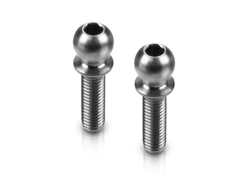 HUDY 990010 Titan Ball Stud D=4.9 / L=10 / S=3.5 / 2mm HEX (2)