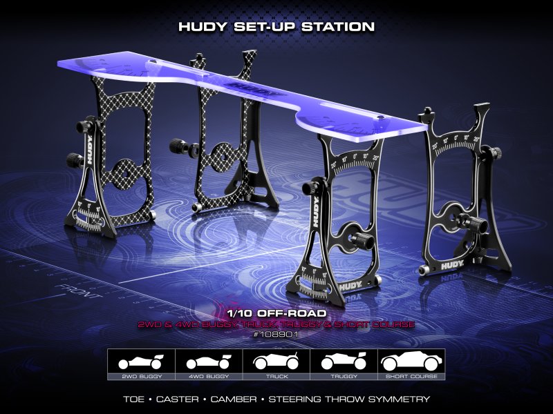 HUDY 108901 SET-UP Station FOR 1/10 OFF-ROAD Cars