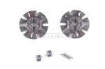 Tamiya Hornet, Grasshopper, Frog, Lunch Box, Monster Beetle, FAV Clamp Type Aluminum Wheel Hubs (Gun Metal,2pcs)