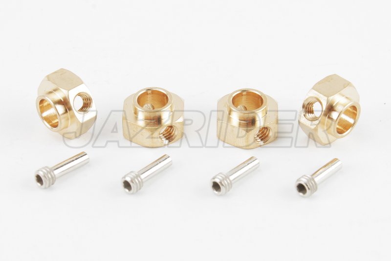 Traxxas TRX-4 HD Brass 12mm Wheel Hex Hubs Adapter (5mm thick)