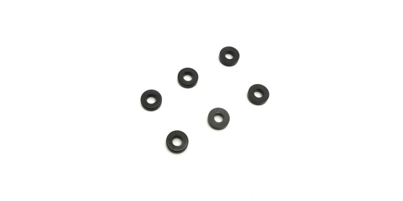 Kyosho 97059-02BK - Aluminum Collar (3x7x2mm/Black/6pcs)