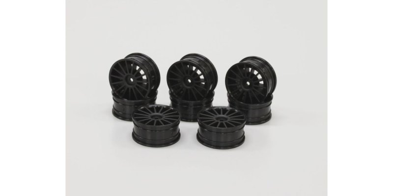 Kyosho 92012-8BKC - Aero 24 Wheel (15-Spork/Black) 8pc