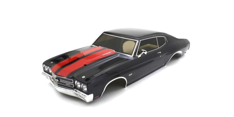 Kyosho FAB702BK - Chevy(R) Chevelle(R) SSTM 454 LS6 Tuxedo Black Decoration Body Set