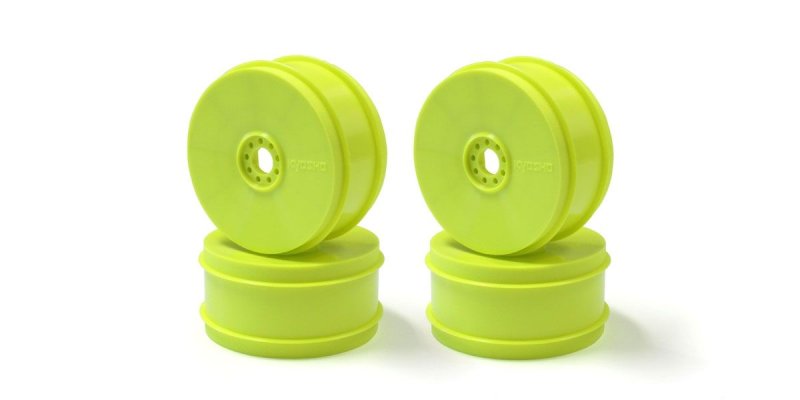 Kyosho IFH006KY-H - Hard Dish Wheel (4pcs/F-Yellow/MP9 TKI4)