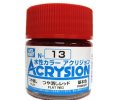 Mr.Hobby N13 - Acrysion Acrylic Flat Red Color 10ml