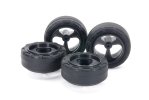 Tamiya 15541 - Jr Mini 4WD 24mm Tires w/Carbon Wheels