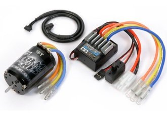 Tamiya 45058 - Brushless Motor TBLM-01S 16T & Brushless ESC TBLE-02S  Sensored