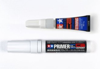 Tamiya 87211 - CA Cement/Primer Set (PP/PE/POM/EVA)