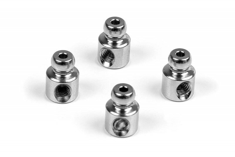 XRAY 387543 M18T Nickel Coated Pivot Ball 4.2mm Type E (4)