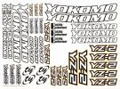 Yokomo ZC-YZ-2A Decal sheet for YZ-2