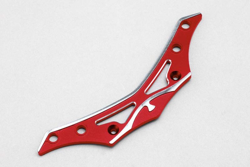 Yokomo Y2-R001BA Aluminum front bumper brace for YD-2 (Red/Bevel edge)