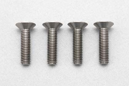 Yokomo RP-042-12A M3x12mm High Precision Cutting Titanium flat head socket screw