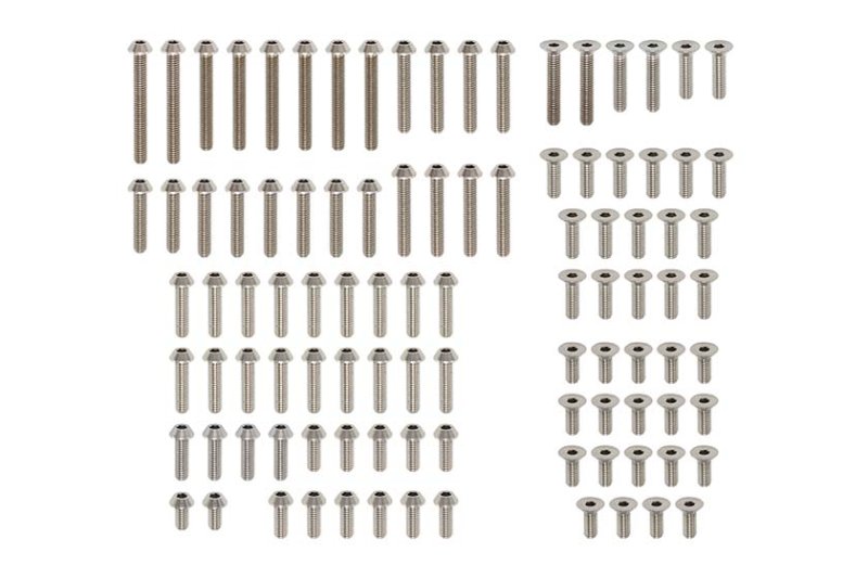 Yokomo RP-104A High precision cutting 3mm Titanium Screw Set (100pcs) for YZ-2DTM3/CAL3