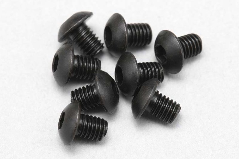 Yokomo ZC-BH34A M3x4mm Button head socket screw (8pcs)